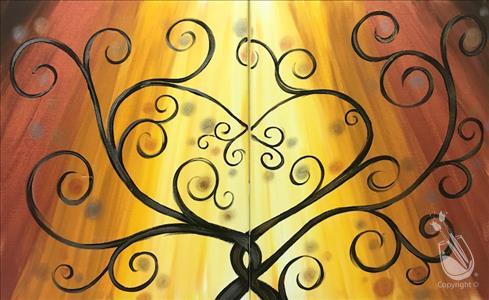 Couples Painting/Date Night: Entangled Love